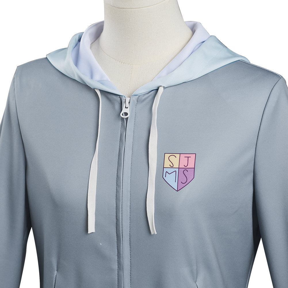 Series de Televisión Amphibia Marcy Wu Cosplay Navidad Uniforme Disfraz Falda Vestido Carnaval Traje Per.