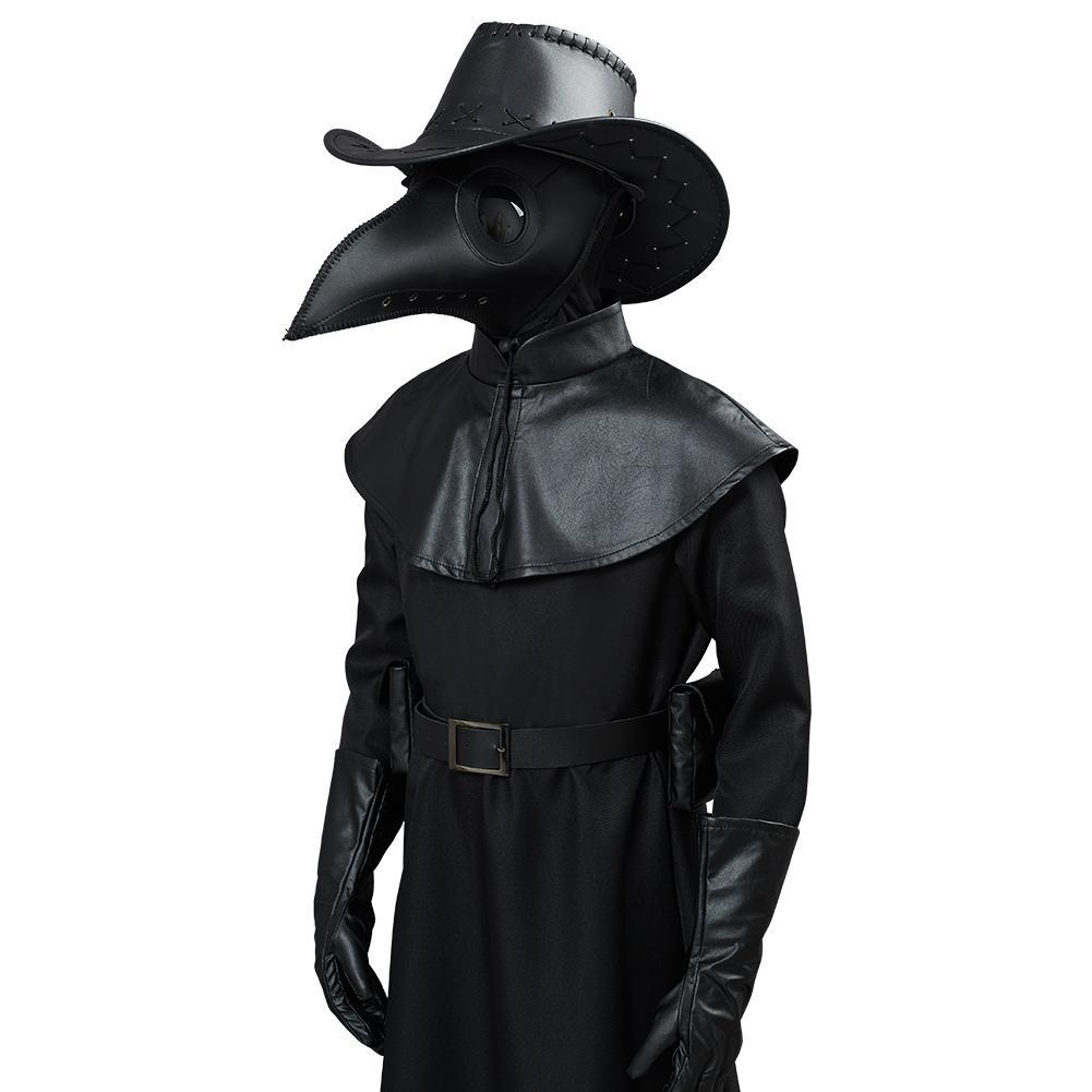 Anime Plague Doctor Steampunk Bird Máscara Horrible Niños Cosplay Disfraz Halloween Carnaval Traje