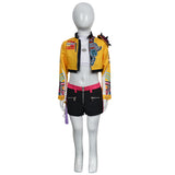 Rumi Niñas Chaqueta Amarilla Disfraz de cosplay para mujer Fiesta de Halloween Carnaval