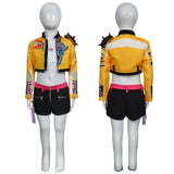 Rumi Niñas Chaqueta Amarilla Disfraz de cosplay para mujer Fiesta de Halloween Carnaval