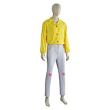 Camisa cosplay amarilla Romance para hombre adulto traje para fiesta de carnaval y Halloween