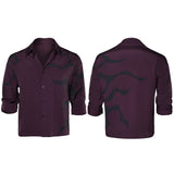 Camisa negra Jinu Cosplay para hombre adulto traje de carnaval para Halloween