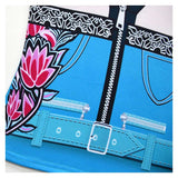 Conjunto de disfraz azul Zoey para niñas traje de carnaval y Halloween