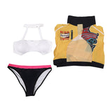 Disfraz sexy amarillo Rumi para mujer, ideal para Halloween, carnaval o fiestas.