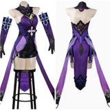 Honkai: Star Rail Black Swan Cosplay Morado Disfraz Adulto Mujer Traje De Carnaval Halloween Fiesta