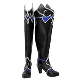 Honkai: Star Rail Jingliu Cosplay Shoe Negro Mujer Zapatos Botas Adulto Halloween Carnaval Accesorios De Fiestas