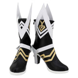 Honkai Impact 3rd Li Sushang Jade Knight Cosplay Negro Mujer Shoe Zapatos Botas Adulto Halloween Carnaval Accesorios De Fiestas