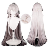 Honkai Star Rail Acheron Raiden Bosenmori Mei Blanco Cosplay Wig Adulto Halloween Carnaval Accesorios De Fiestas