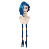 League of Legends Jinx Cosplay Wig Adulto Halloween Carnaval Accesorios De Fiestas