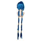 League of Legends Jinx Cosplay Wig Adulto Halloween Carnaval Accesorios De Fiestas