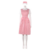 Stranger Things Nancy Wheeler Cosplay Pink Dress Halloween Carnival Party Suit