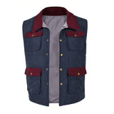 Stranger Things Will Byers Cosplay Blue Vest For Adult Male Halloween Carnival Party