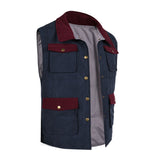 Stranger Things Will Byers Cosplay Blue Vest For Adult Male Halloween Carnival Party