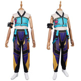 Traje azul de cosplay para niños Zoey Traje de Halloween y carnaval