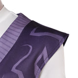Traje de carnaval de Halloween Mystery Saja negro y morado