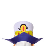 Traje de carnaval para hombre adulto Hazbin Hotel Sir Pentious con top amarillo y blanco y falda morada para Halloween