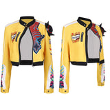 Traje de cosplay amarillo Rumi para mujer adulta traje para fiesta de Halloween y carnaval