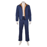 Traje de cosplay azul de Dmitri Antonov de Stranger Things para hombre adulto traje de fiesta de carnaval y Halloween.  