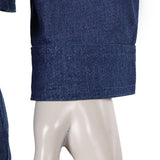 Traje de cosplay azul de Dmitri Antonov de Stranger Things para hombre adulto traje de fiesta de carnaval y Halloween.  