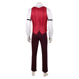 Traje de cosplay de Alastor Red del Hotel Hazbin para hombre adulto traje para fiesta de carnaval y Halloween