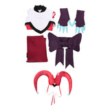 Traje de cosplay de Kitty del Hazbin Hotel para mujer adulta traje para fiesta de carnaval de Halloween.