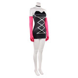 Traje de cosplay Hazbin Hotel Angel Dust negro para mujer adulta traje para fiesta de Halloween y carnaval