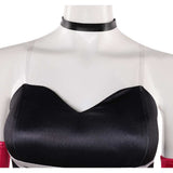 Traje de cosplay Hazbin Hotel Angel Dust negro para mujer adulta traje para fiesta de Halloween y carnaval