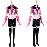 Traje de cosplay Hazbin Hotel Angel Dust Red para mujer adulta, traje para fiesta de carnaval y Halloween.