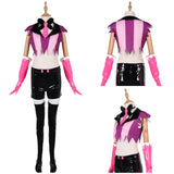 Traje de cosplay Hazbin Hotel Angel Dust Red para mujer adulta, traje para fiesta de carnaval y Halloween.