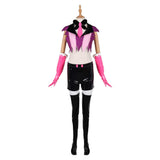 Traje de cosplay Hazbin Hotel Angel Dust Red para mujer adulta, traje para fiesta de carnaval y Halloween.
