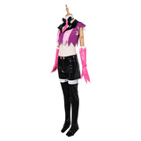 Traje de cosplay Hazbin Hotel Angel Dust Red para mujer adulta, traje para fiesta de carnaval y Halloween.