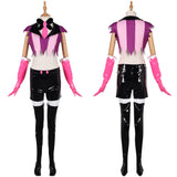 Traje de cosplay Hazbin Hotel Angel Dust Red para mujer adulta, traje para fiesta de carnaval y Halloween.