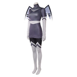 Traje de cosplay Hazbin Hotel Vaggie Lute Grey para mujer adulta traje para fiesta de Halloween y carnaval