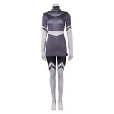Traje de cosplay Hazbin Hotel Vaggie Lute Grey para mujer adulta traje para fiesta de Halloween y carnaval