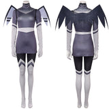 Traje de cosplay Hazbin Hotel Vaggie Lute Grey para mujer adulta traje para fiesta de Halloween y carnaval