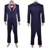 Traje de cosplay Hazbin Hotel Vox azul oscuro para hombre adulto traje para fiesta de Halloween y carnaval