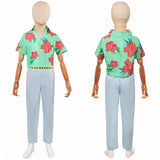 Traje de cosplay para niños Abby Green para Halloween y fiestas de carnaval