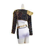 Traje de cosplay para niños Rumi Black Gold Traje de Halloween y carnaval