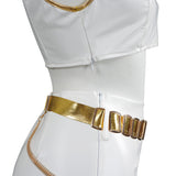 Traje de cosplay para niños Rumi Chaleco blanco Traje de carnaval para Halloween