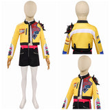 Traje de cosplay para niños Rumi Traje amarillo Traje de Halloween y carnaval
