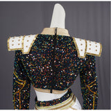 Traje de cosplay para niños Zoey Traje negro Traje de Halloween y carnaval