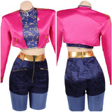 Traje de cosplay rosa Rumi para mujer adulta traje para fiesta de Halloween y carnaval