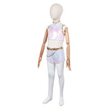 Traje de cosplay Rumi con top corto blanco para niños, hombres y mujeres Traje de Halloween y carnaval
