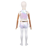 Traje de cosplay Rumi con top corto blanco para niños, hombres y mujeres Traje de Halloween y carnaval