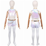 Traje de cosplay Rumi con top corto blanco para niños, hombres y mujeres Traje de Halloween y carnaval