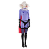 Traje de cosplay Valentino Purple Hazbin Hotel para mujer adulta, traje para fiesta de carnaval y Halloween.