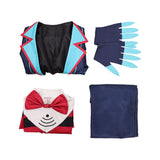 Traje de cosplay Vox Blue de Hazbin Hotel para hombres adultos Traje para fiesta de Halloween y carnaval.