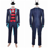 Traje de cosplay Vox Blue de Hazbin Hotel para hombres adultos Traje para fiesta de Halloween y carnaval.