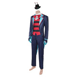 Traje de cosplay Vox Blue de Hazbin Hotel para hombres adultos Traje para fiesta de Halloween y carnaval.