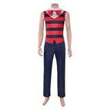 Traje de cosplay Vox Blue de Hazbin Hotel para hombres adultos Traje para fiesta de Halloween y carnaval.